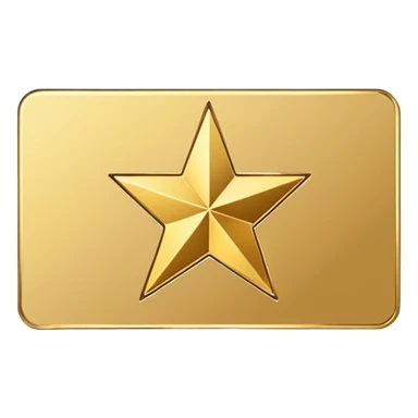 business card with a star symbol sticker