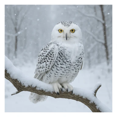 Snowy owl sticker