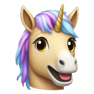 Unicornio multicolor  sticker