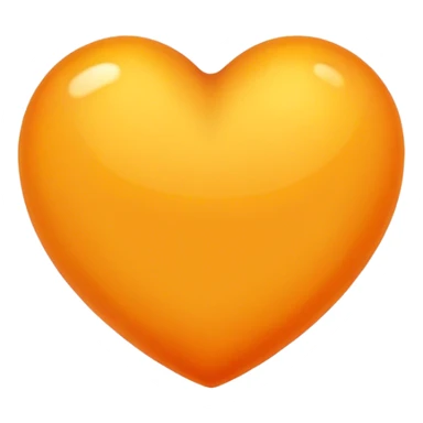 Yellowish orange heart sticker