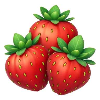 Uma tigela de morango sticker