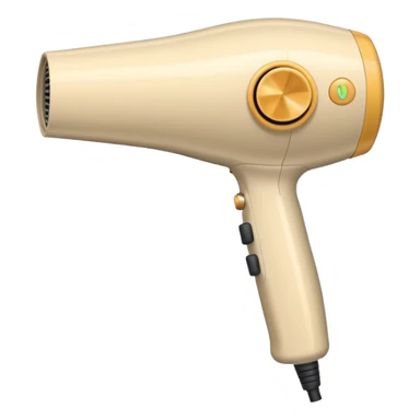 secador de pelo beige sticker