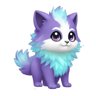  High quality Cute Cool Kawaii edgy Pretty Chibi Fur-Sona Shiny Colorful Sparkly Fakemon Full Body sticker
