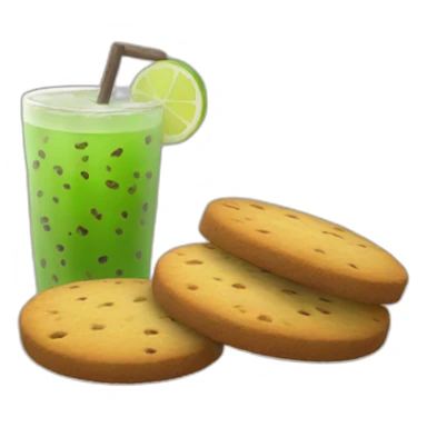 drink yerba mate with biscuits sticker