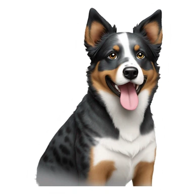 Blue Heeler Australian shepherd mix dog sticker