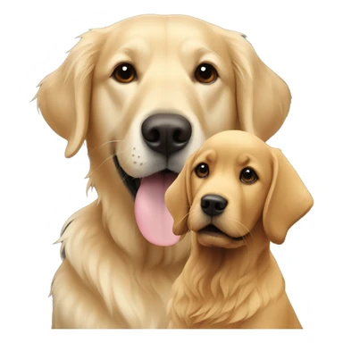 Golden retriever and black lab  sticker