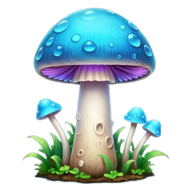 glowing mushroom sticker