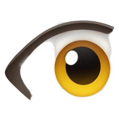 eye twitch with raised eyebrows  sticker