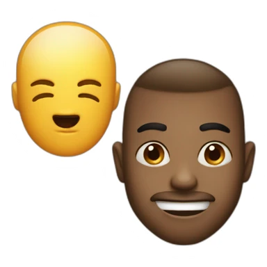 Party emoji with atraw in nose sticker