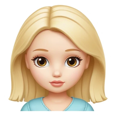 a blonde doll similar to bratz ut cute  sticker