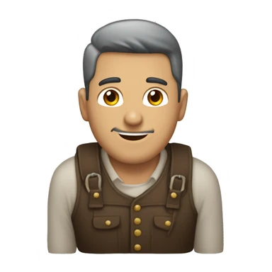 Hombre de 30 años con las manos abiertas, no sabe los que haces sticker