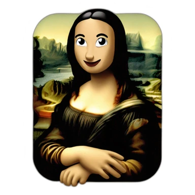 mona lisa 2005 sticker
