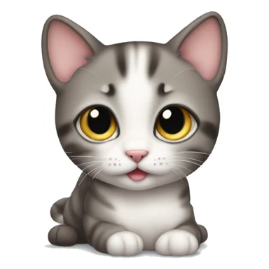 a baby cat with cute eyes sticker