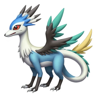 Meloetta-Trico-Silvally-Nargacuga-Sergal-Cresselia-Fakémon-creature-hybrid sticker