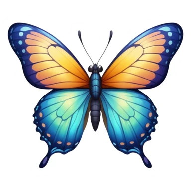 Butterfly with abs  sticker