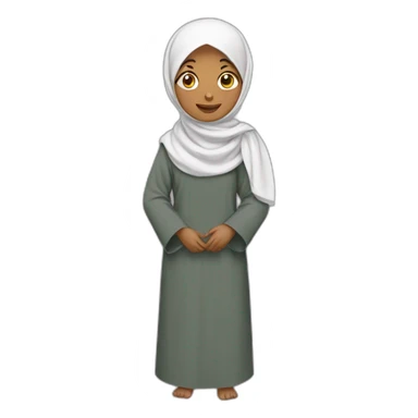 Qamis et hijab Câlin sticker