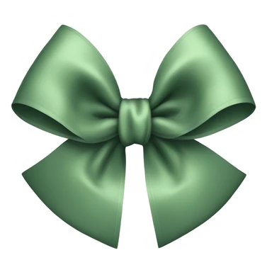Sage green bow sticker
