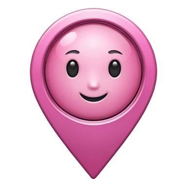 pink location pin sticker
