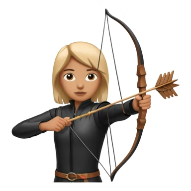 The classic hunter image with bow and arrow sticker
