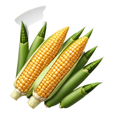 Plate of corn and okra  sticker