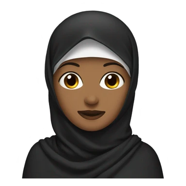 Woman with niqab  sticker