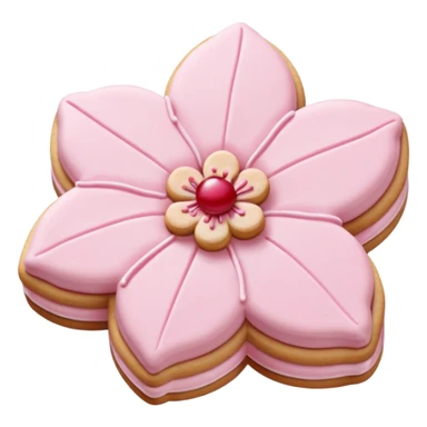 Cherry blossom shaped cookies  sticker