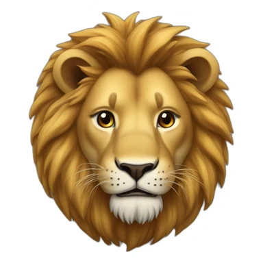 un lion qui grogne sticker