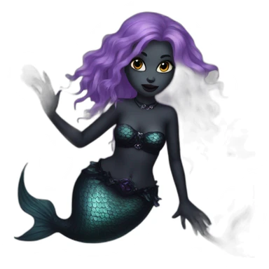 goth mermaid sticker