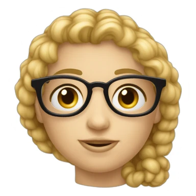 Bobo parisien petite lunette grand coeur sticker