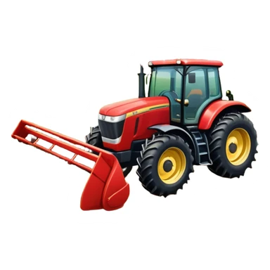 An icon representing a farming simulator, with a detailed tractor plowing fields under a bright sky. The design includes farming tools, crops, and barns, symbolizing the immersive experience of managing a farm. Transparent background emphasizes the peaceful yet hardworking nature of the game. sticker