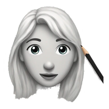 Sketch heart  sticker