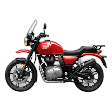 Royal enfield Red Himalayan bike sticker