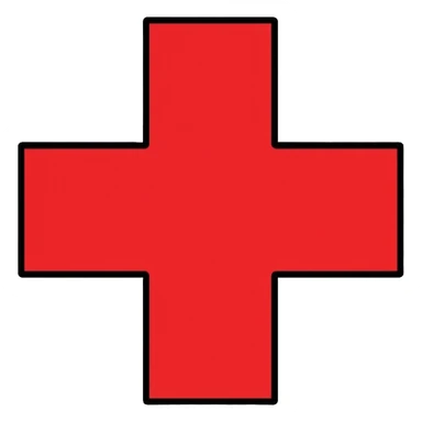 Cruz Roja (Red Cross) humanitarian organization symbol sticker