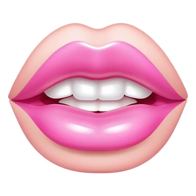 light pink lip gloss sticker