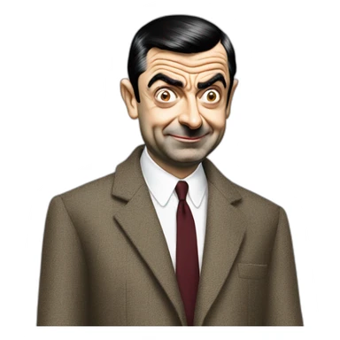 Mr bean wearing balenciaga sticker