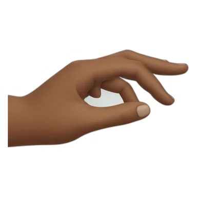 extended hand sticker