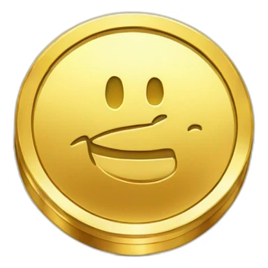 Shiny Golden Coin Sparling sticker