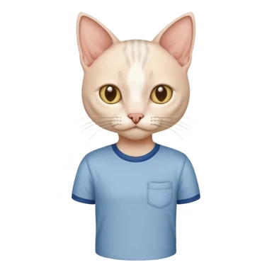 sfenks cat with shirt  sticker