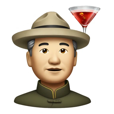 Mao Zedong with Martini sticker