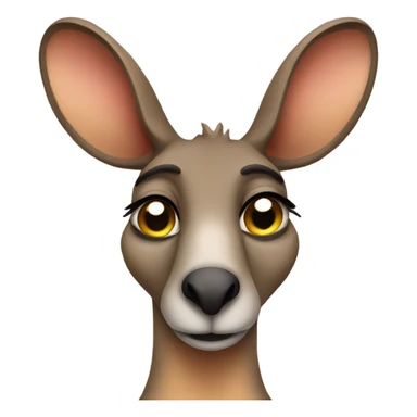 Sad kangaroo sticker