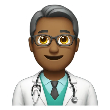 Doctor and patient sticker