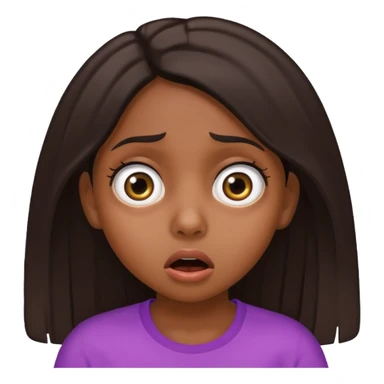 Shocked Hispanic girl  sticker