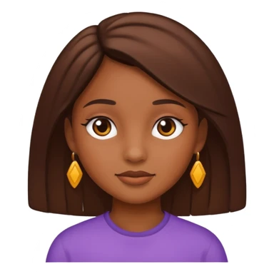 A girl with brow sticker