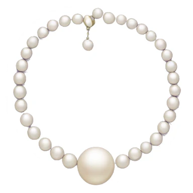 pearl necklace sticker