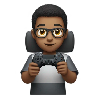 A kids with a PlayStation 5 sticker
