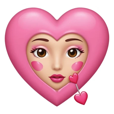 Corazón rosita 💗💋 sticker