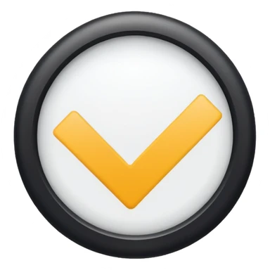 круг в котором белая галочка sticker