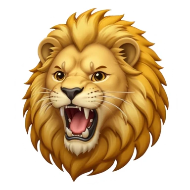 Roaring lion sticker
