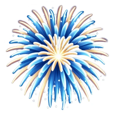 blue firework sticker