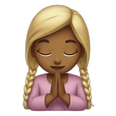 Girls pray sticker